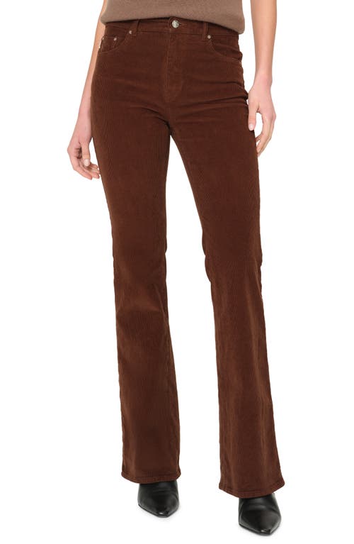 DL1961 Bridget Bootcut High Rise Instasculpt Corduroy Jeans in Walnut 