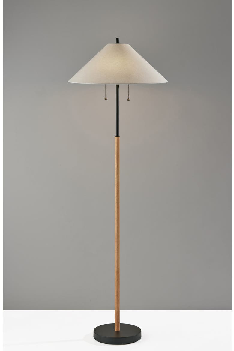 Palmer Floor Lamp, Alternate, color, BLACK / NATURAL WOOD