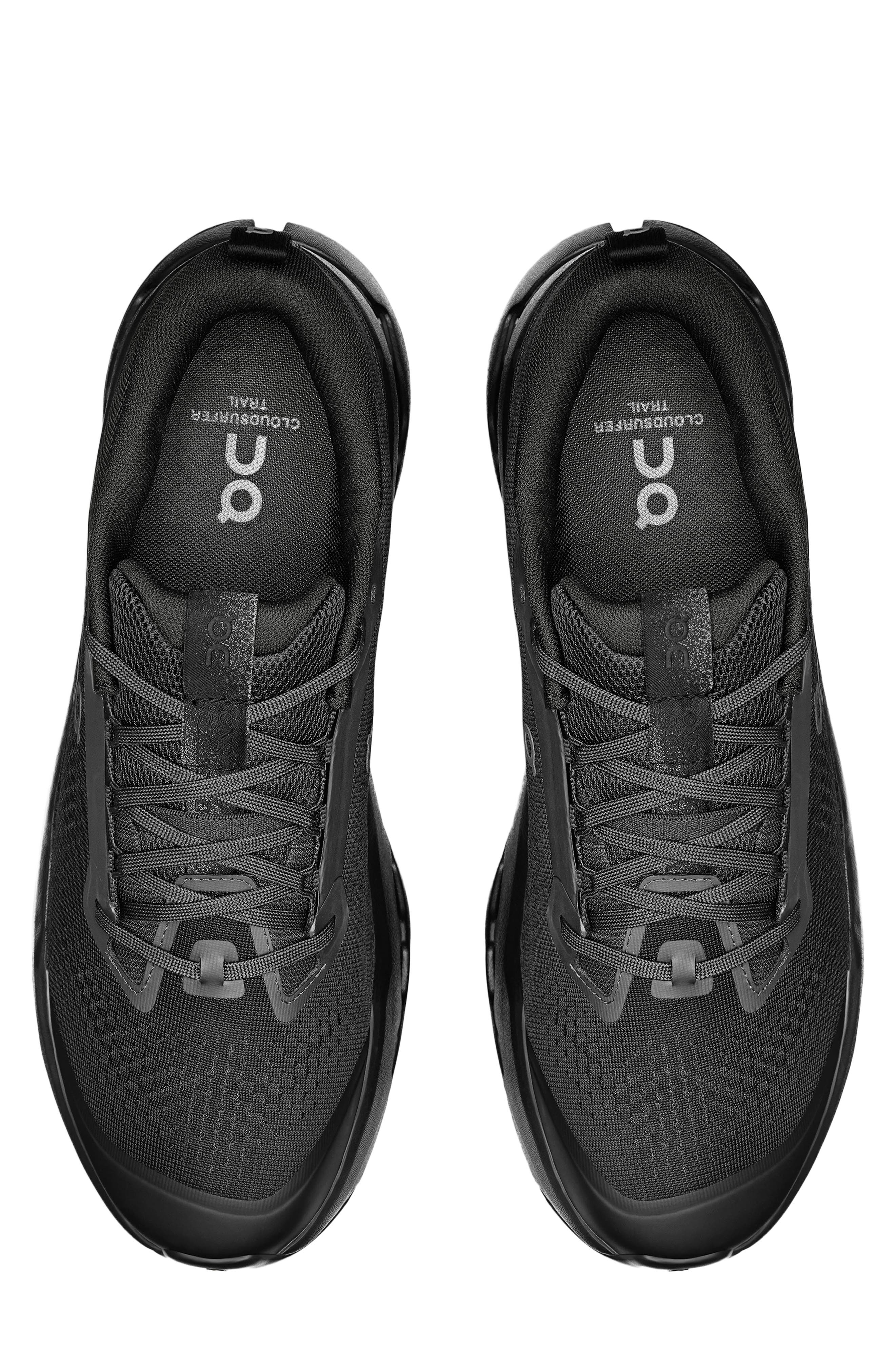On Cloudsurfer Trail 2 Trail Running Shoe, Alternate, color, Black/ Eclipse