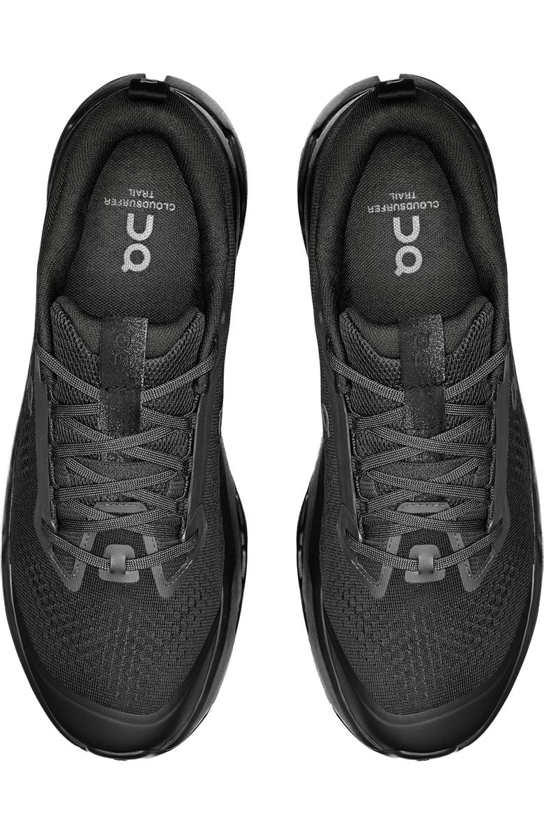 On Cloudsurfer Trail 2 Trail Running Shoe, Alternate, color, Black/ Eclipse