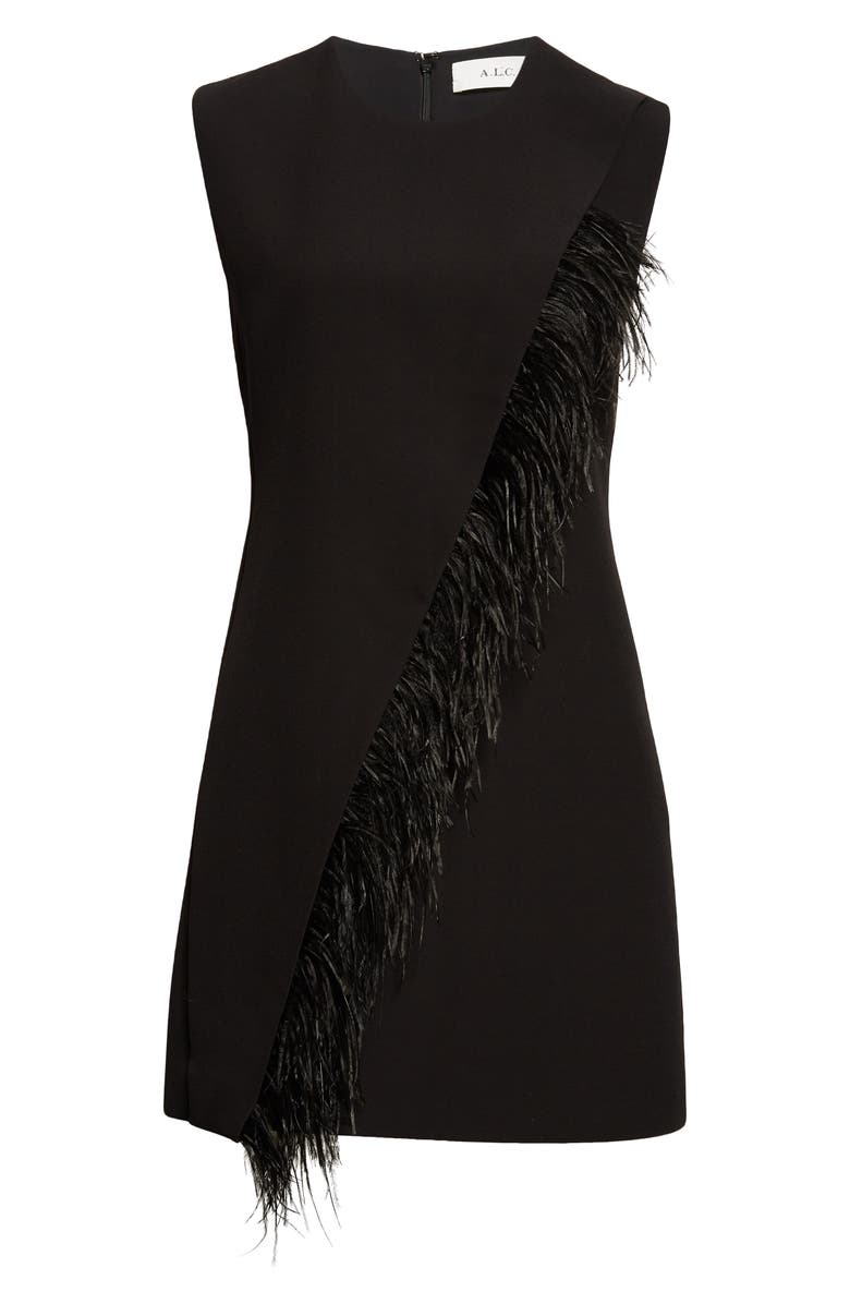 A.L.C. Beck Sleeveless Wool Blend Sheath Dress, Alternate, color, Black