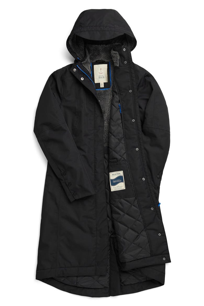 Janelle Waterproof Coat, Main, color, BLACK