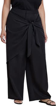 ELOQUII Wrap Detail Trouser