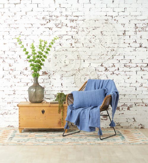 Carol & Frank Constance Throw Blanket Collection In Blue