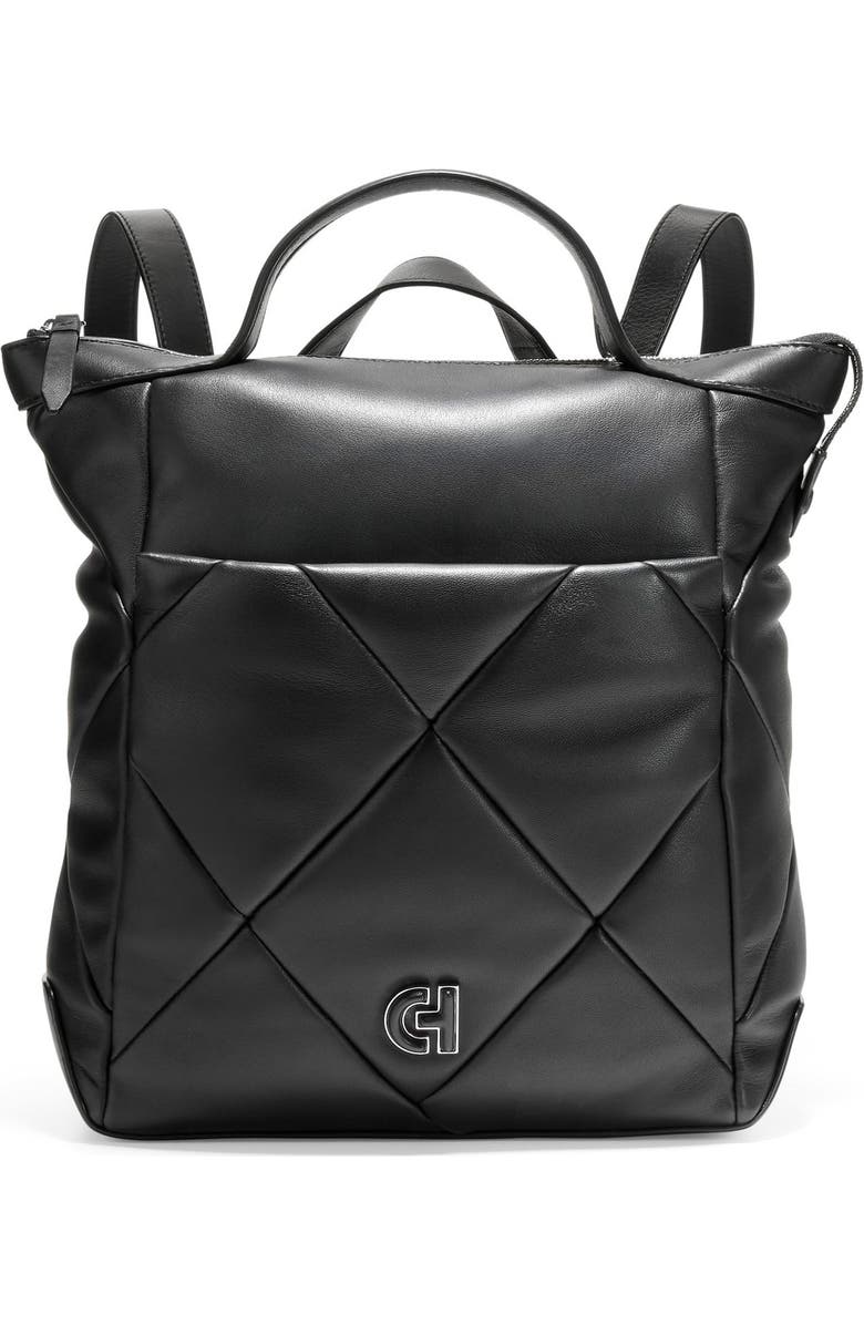 Cole Haan Grand Ambition Small Quilted Leather Convertible Backpack, Main, color,