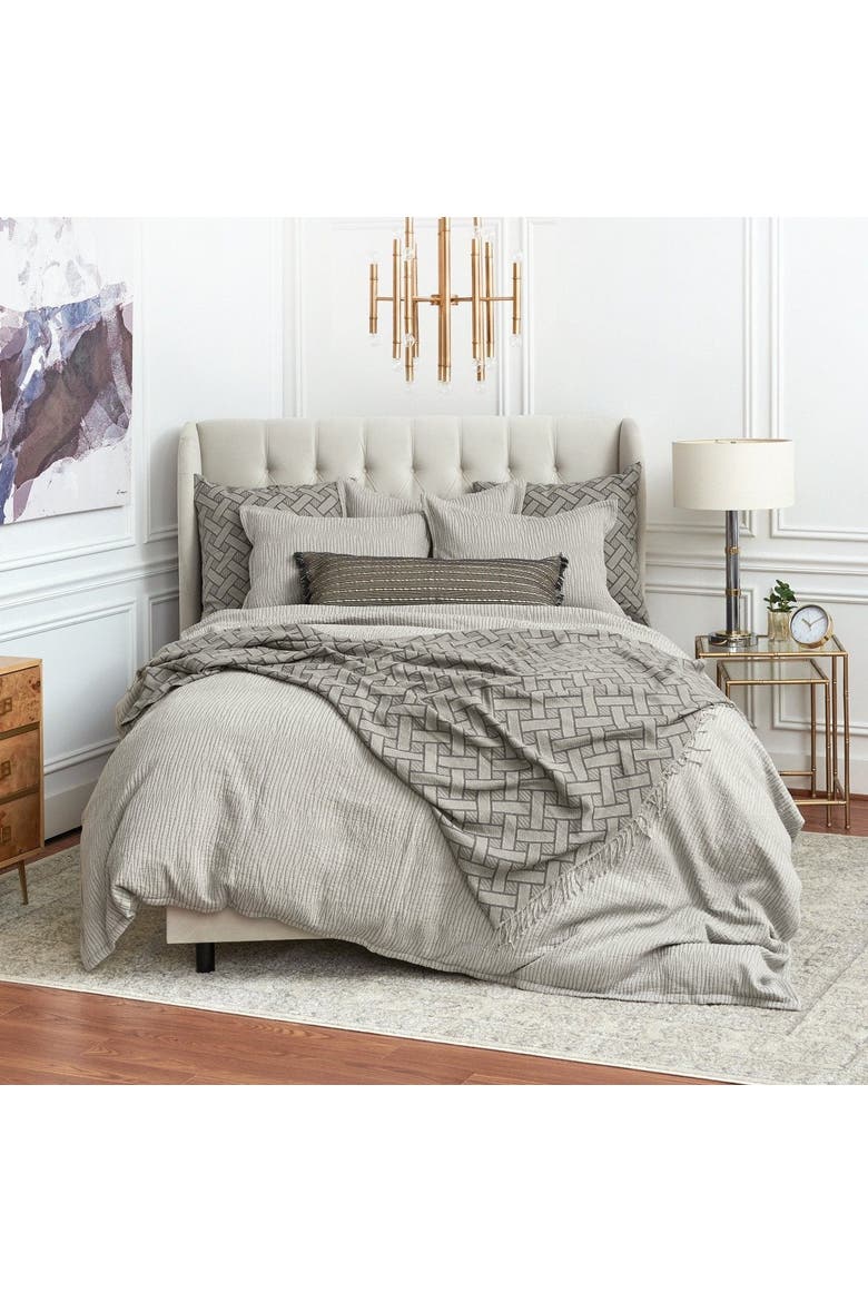 Simone Ash 100% Cotton Queen Bed Duvet Cover, Alternate, color, Gray