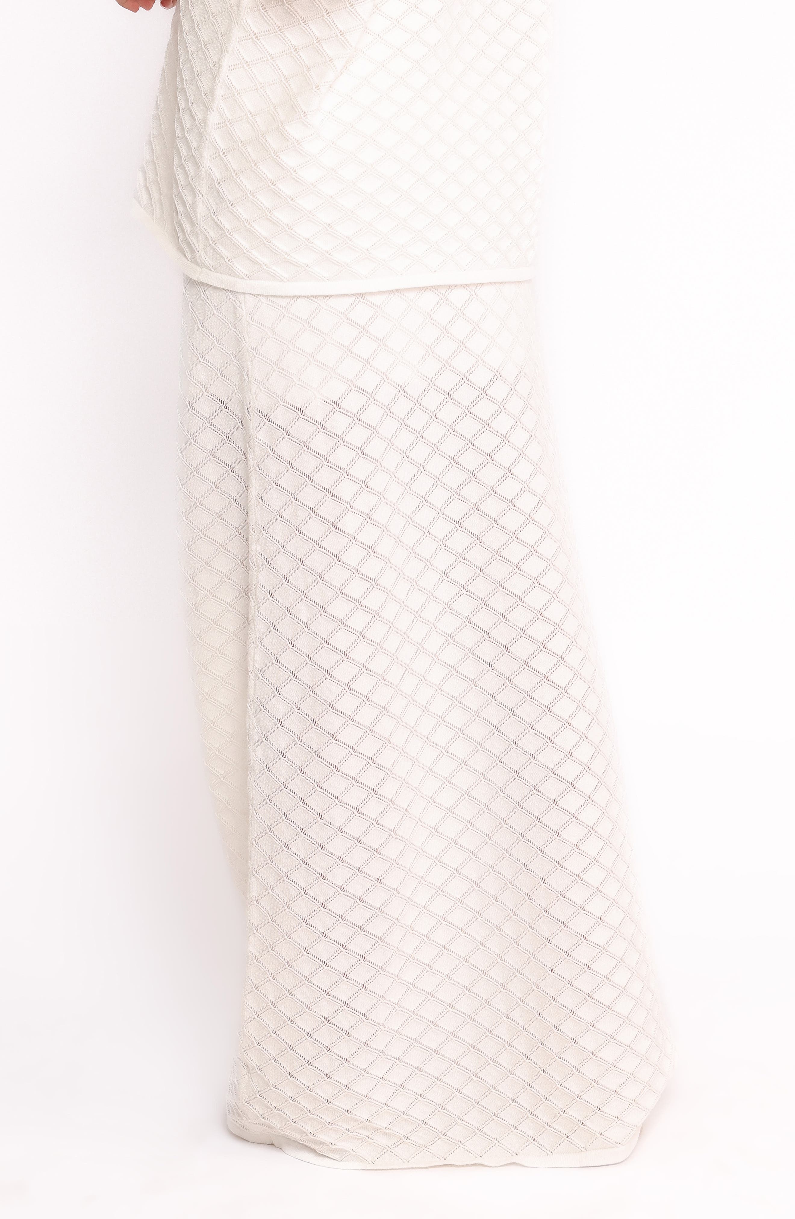 Meera Pointelle Knit Maxi Skirt - image 2