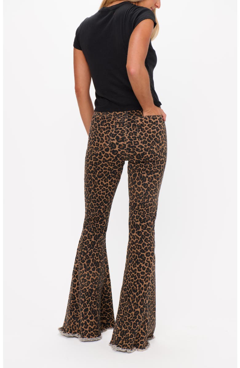Show Me Your Mumu Berkeley Bells, Alternate, color, Leopard Latte Denim