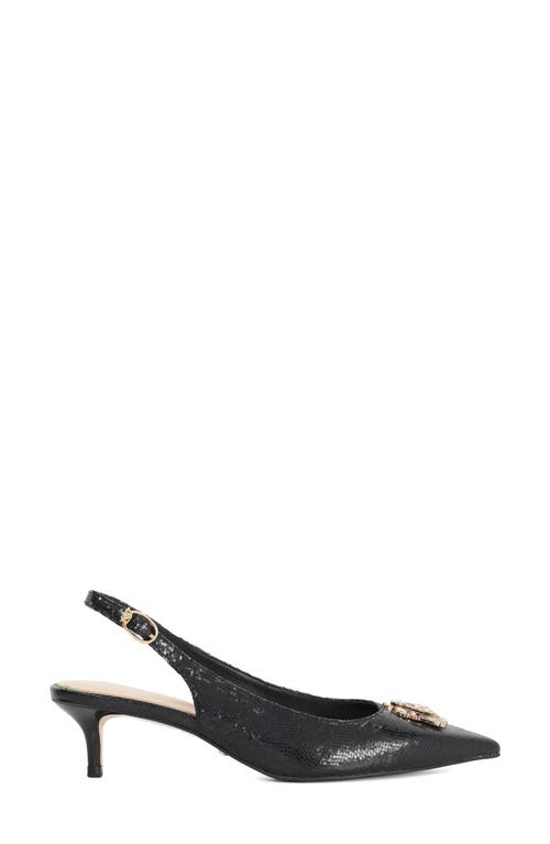 Dune London Context Pointed Toe Slingback Pump In Black