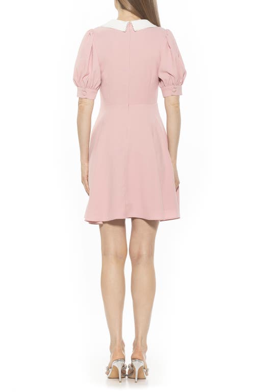 Alexia Admor Carys Puff Sleeve Fit & Flare Dress In Pink