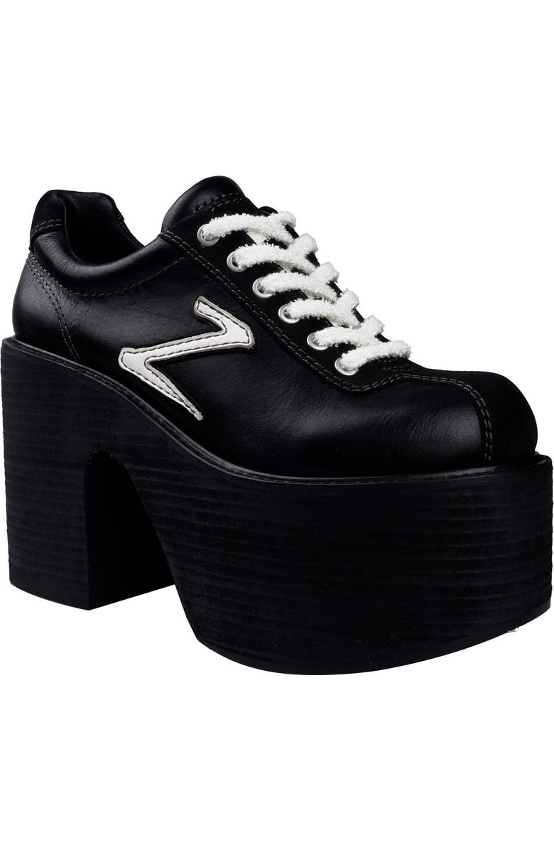 ZIGI Shelby Lace-Up Platform Shoe, Main, color, Black
