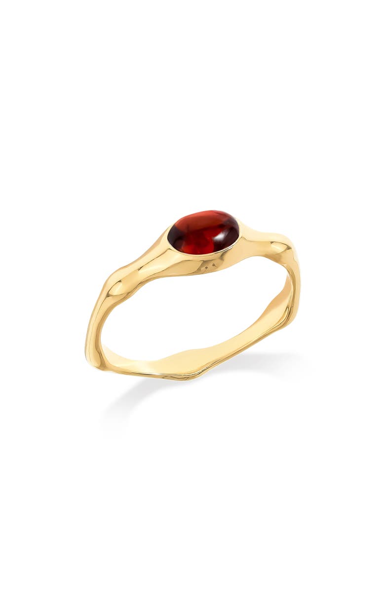 YS GEMS Wavy Band Ring, Main, color, Red