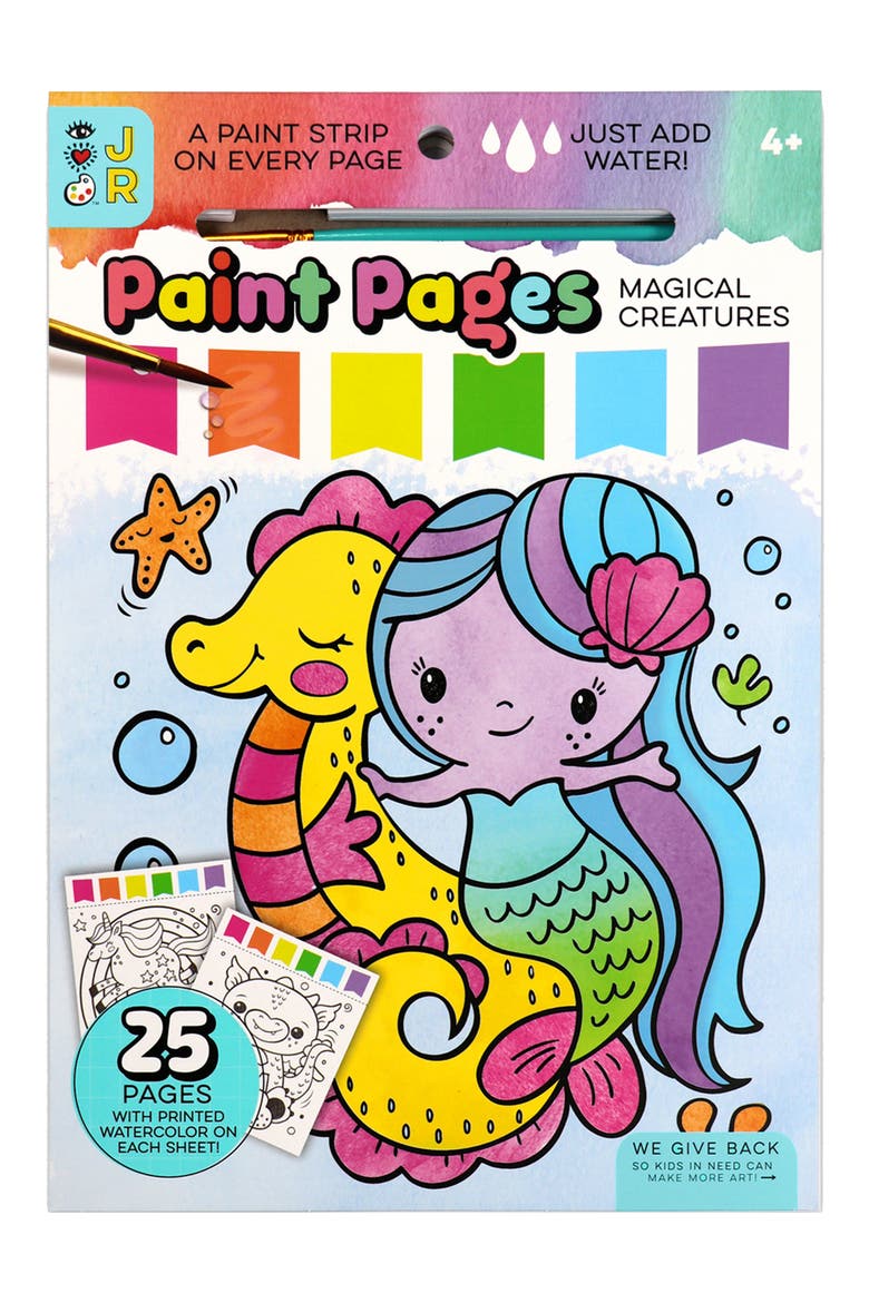 Kids' Paint Pages Activity Pad, Main, color, MAGICAL CREATURES