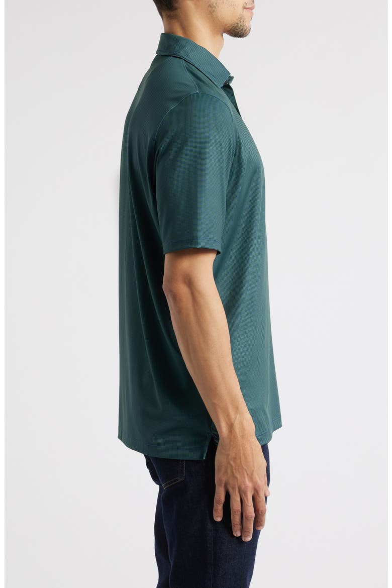 Fine Stripe Polo, Alternate, color, GREEN/ NAVY