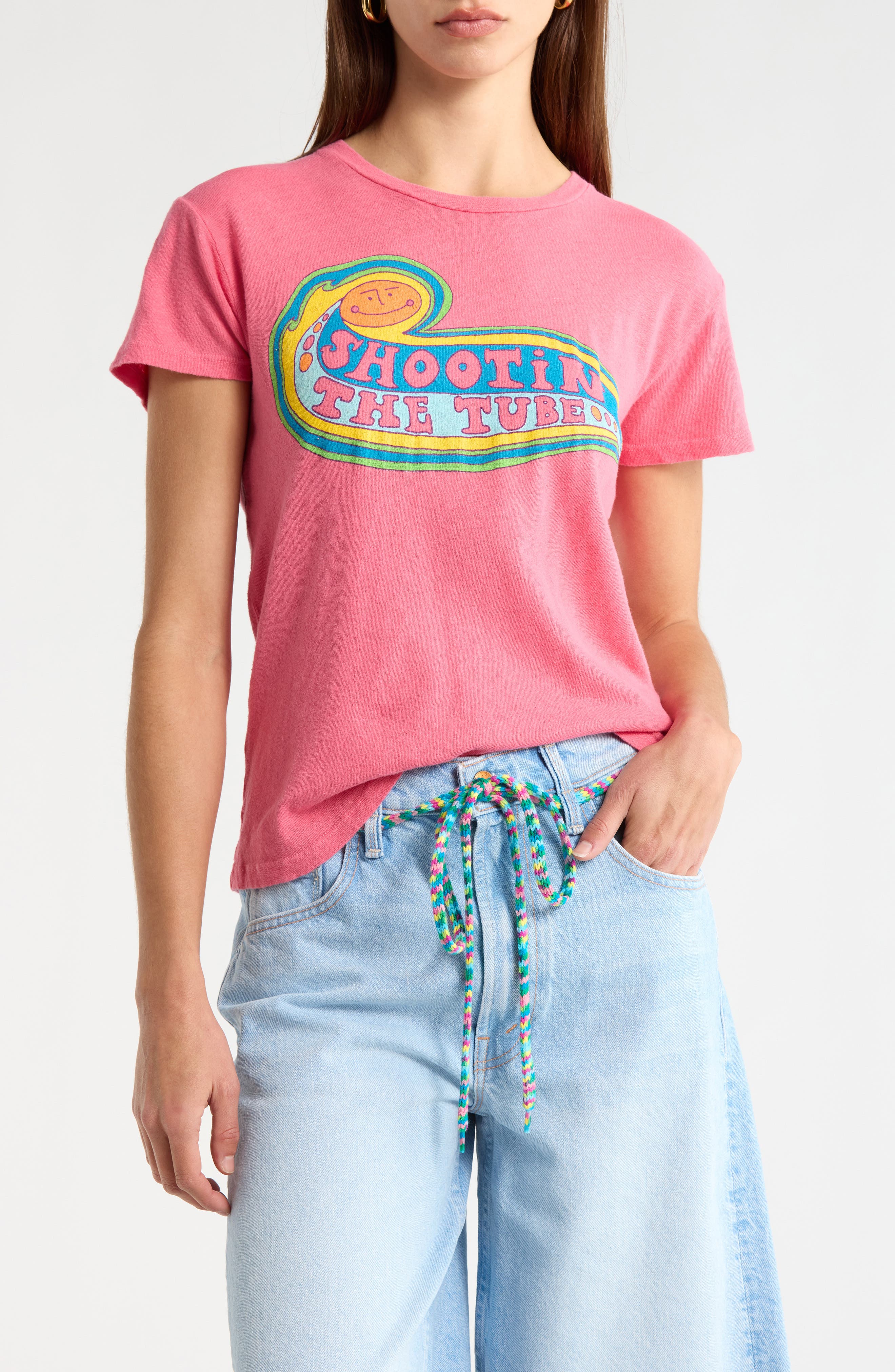 MOTHER The Sinful Short Sleeve Graphic T-Shirt