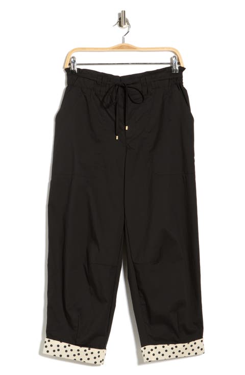 Paperbag Waist Barrel Pants
