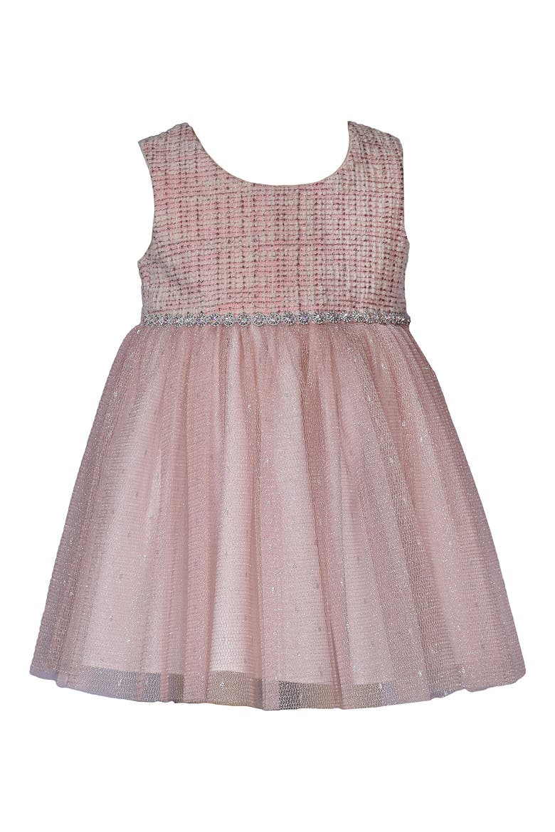 Kids' Bouclé Coat & Dress Set, Alternate, color, BLUSH