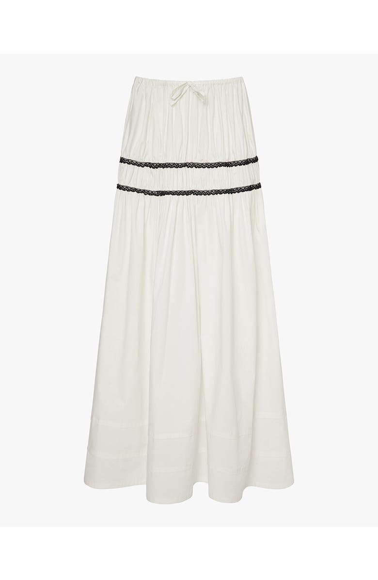 WeWoreWhat Tiered Midi Skirt, Alternate, color, White