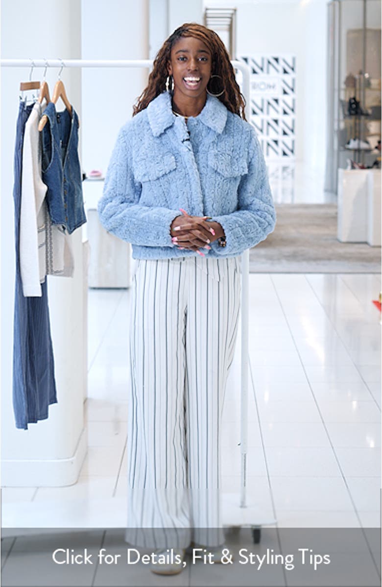 Faux Shearling Crop Jacket, sales video thumbnail