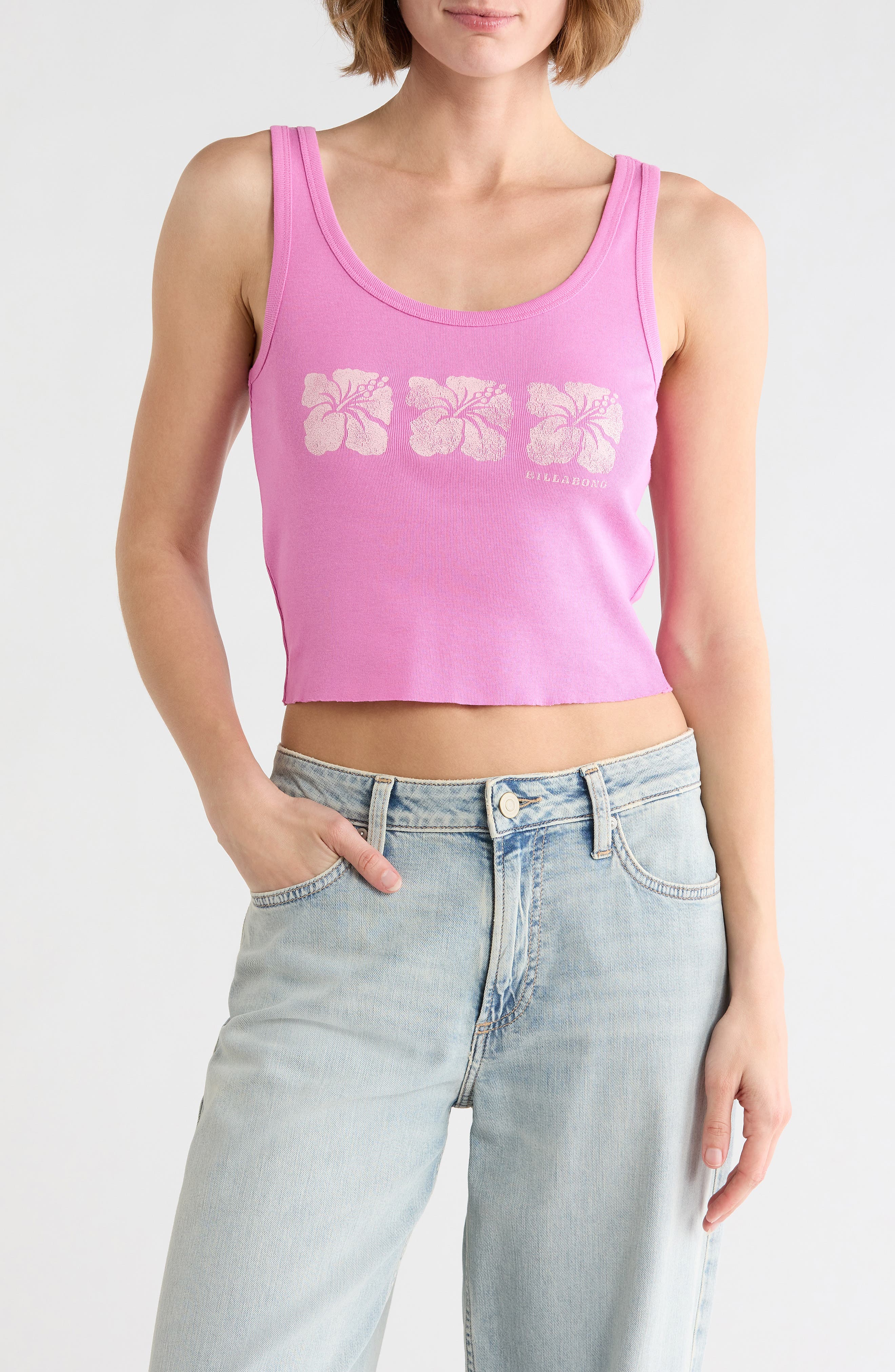 Billabong Three Of a Kind Cotton Graphic Tank