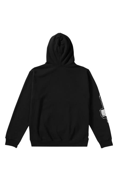 Volcom X Snl Crewneck Cotton Jersey Hoodie In Black