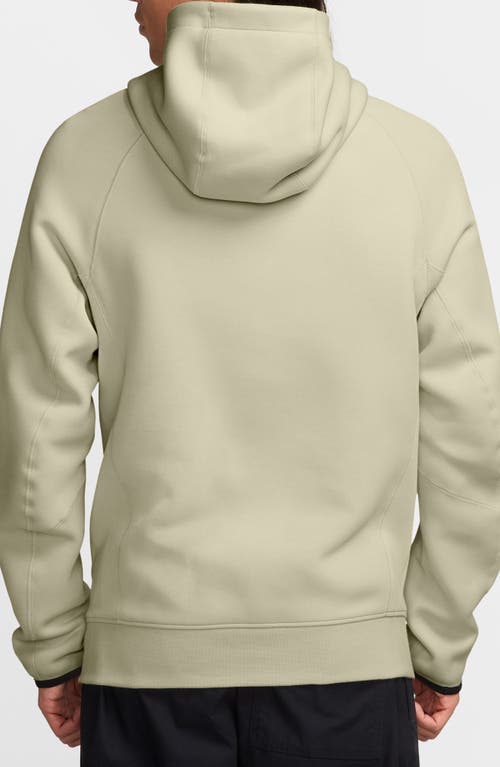Nike Men's Sportswear Tech Fleece Pullover Hoodie In Light Khaki/black