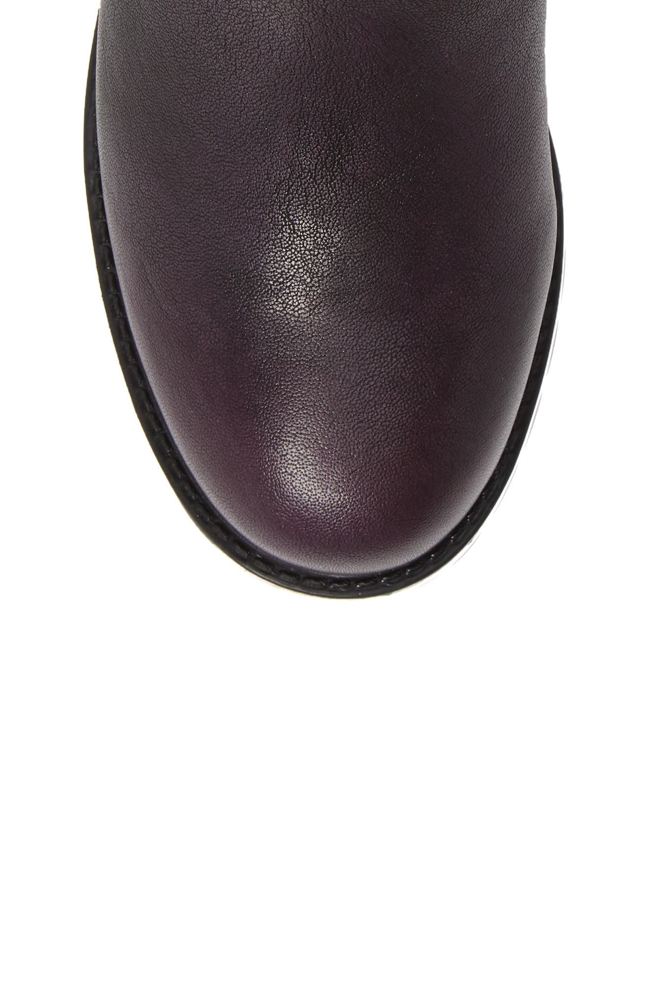 Emilina Genuine Shearling Lined Weatherproof Bootie, Alternate, color, FROSTED WINTER PLUM LEATHER