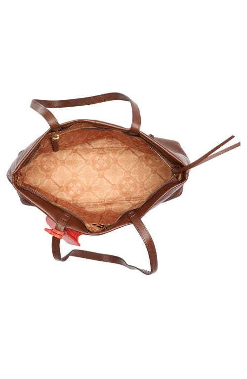 Lucky Brand Tess Leather Tote Bag In Brown