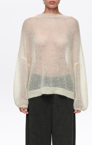 BIMBA Y LOLA Mohair High Neck Oversize Sweater