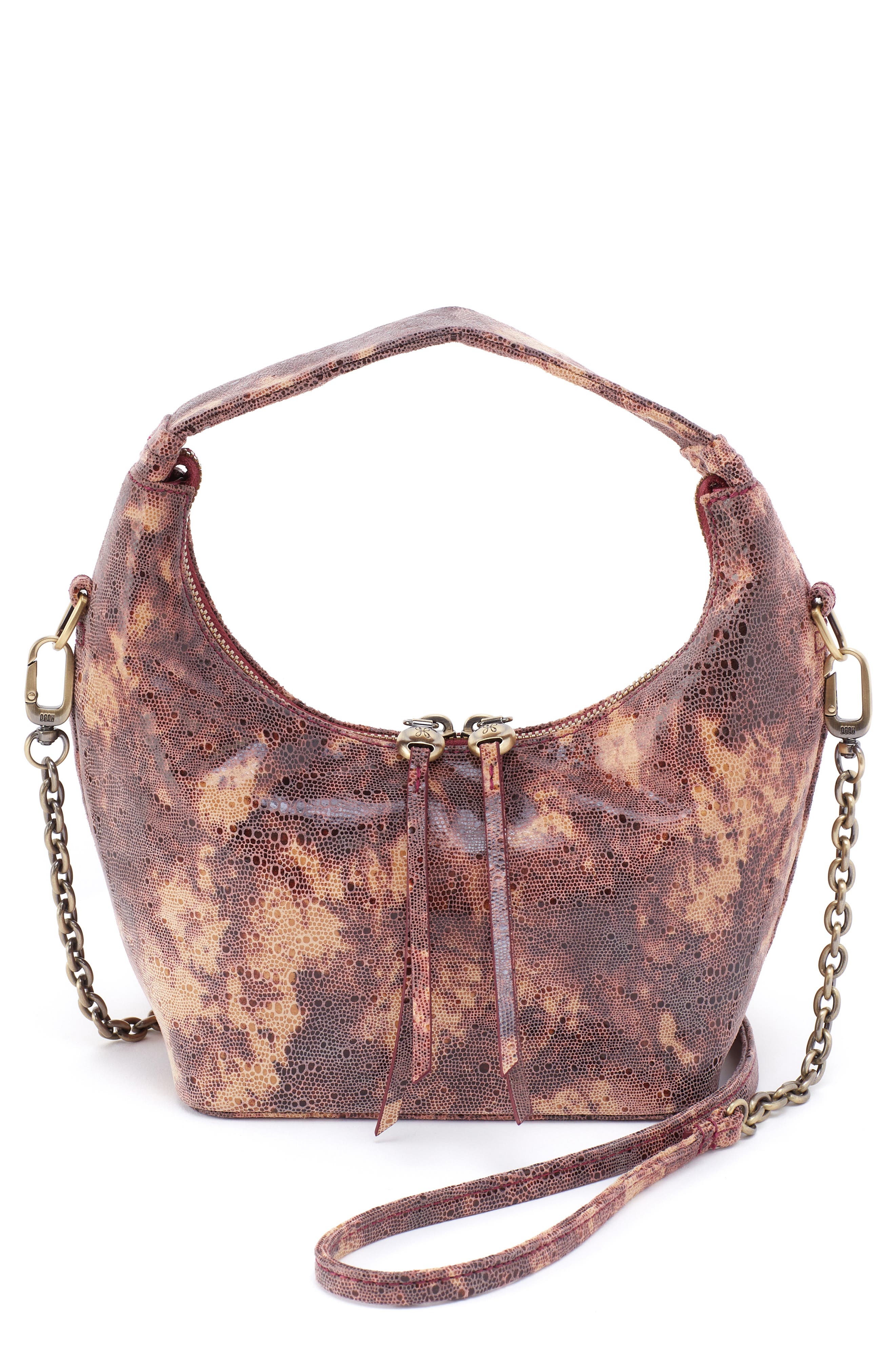 HOBO Small Astrid Embossed Leather Crossbody Bag, Main, color, Autumn Sky