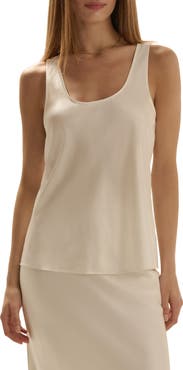Favorite Daughter The Clean Cut Silk Blend Tank