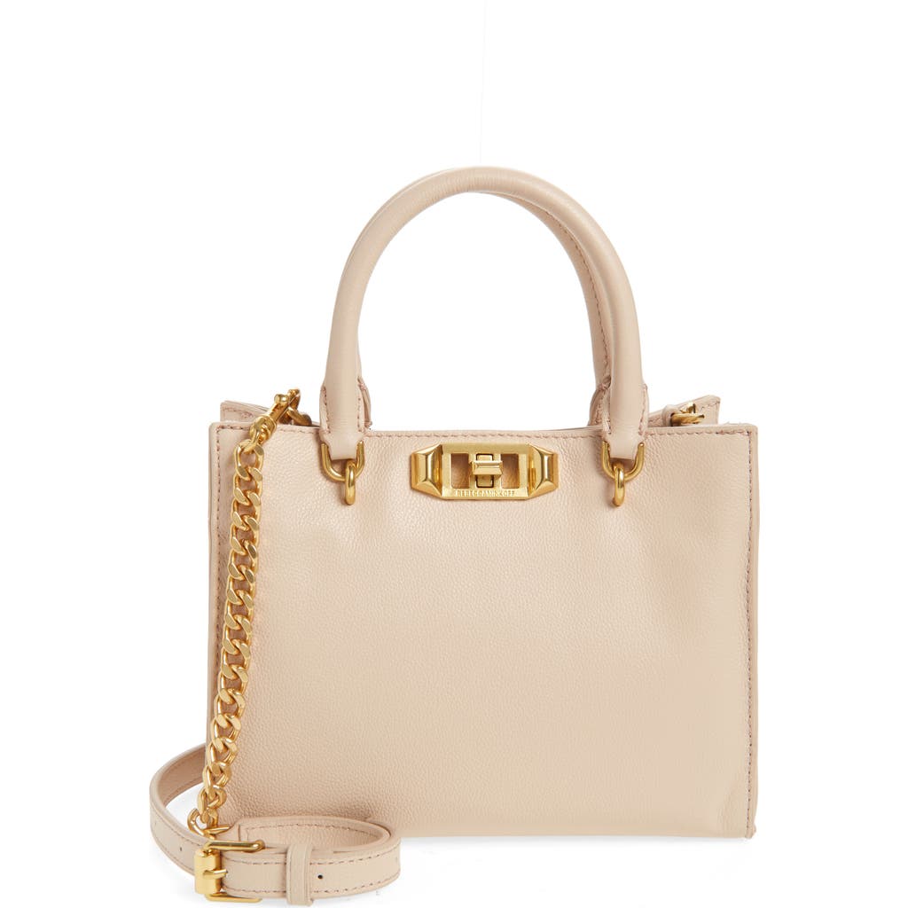 Rebecca Minkoff Mini Amour Leather Tote In Latte