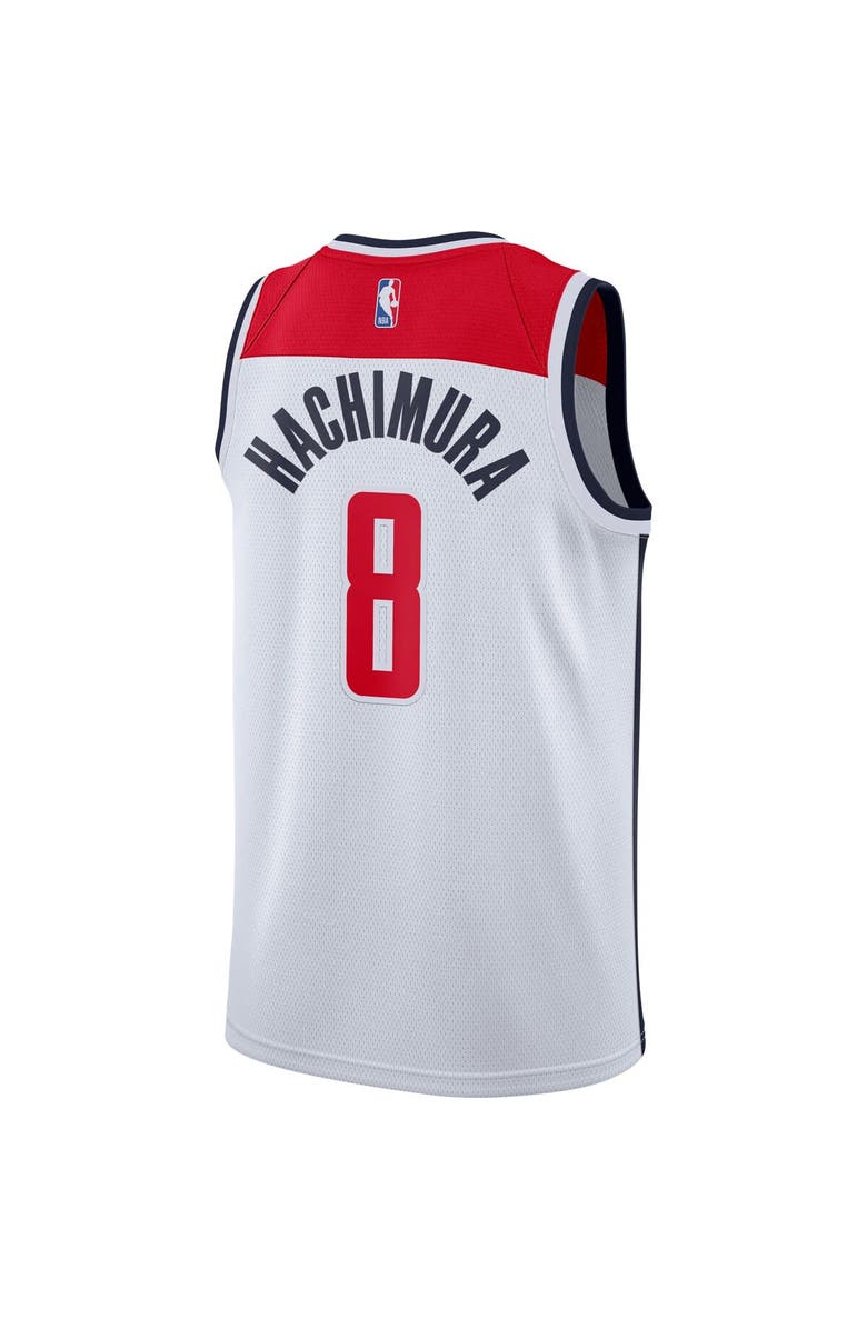 Nike Men's Nike Rui Hachimura White Washington Wizards 2020/21 Swingman Jersey - Association Edition, Alternate, color,
