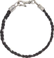 John Varvatos Men's Leather & Sterling Silver Bracelet