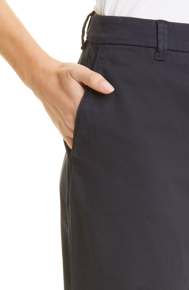 BOSS Tachini2 Stretch Cotton Ankle Pants, Alternate, color, Midnight