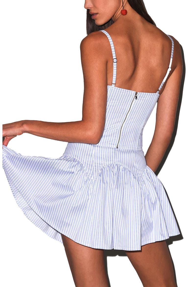 Hampton Poplin Bustier, Alternate, color, East Hampton Stripe