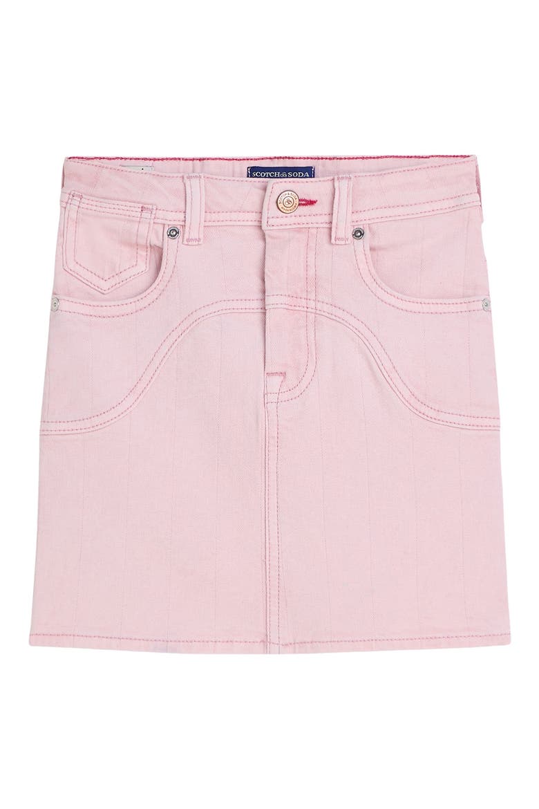 Kids' Denim Skirt, Main, color, LILAC SNOW