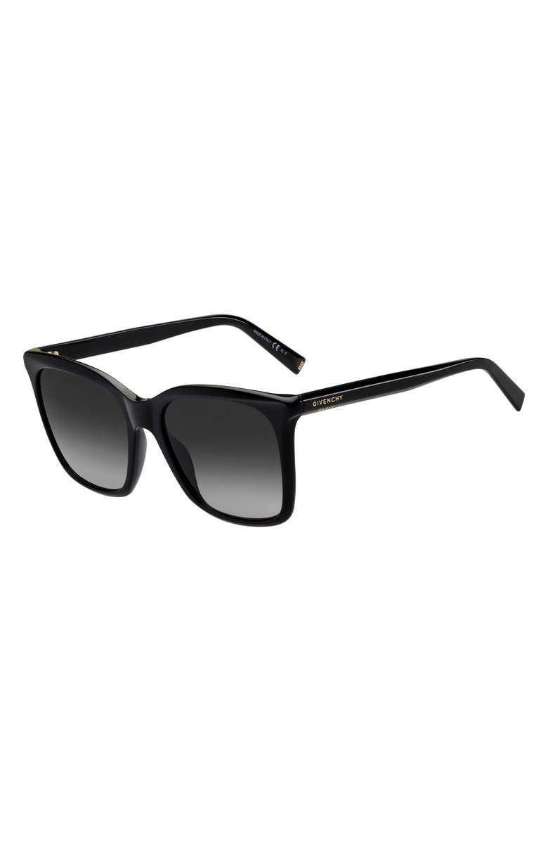 Givenchy 56mm Gradient Rectangle Sunglasses, Alternate, color,