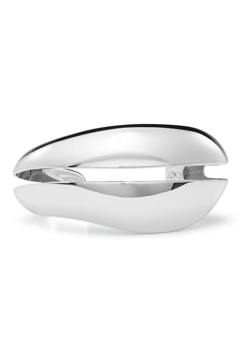 Wave Cuff Bracelet, Alternate, color, LIGHT SILVER