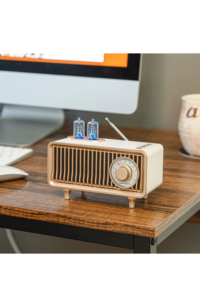 Crosley Radio Milton Radio, Alternate, color, White Sand