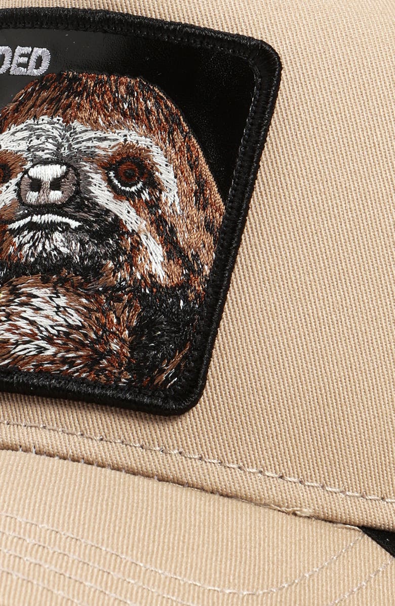Goorin Bros. The Faded Sloth Patch Trucker Hat, Alternate, color,