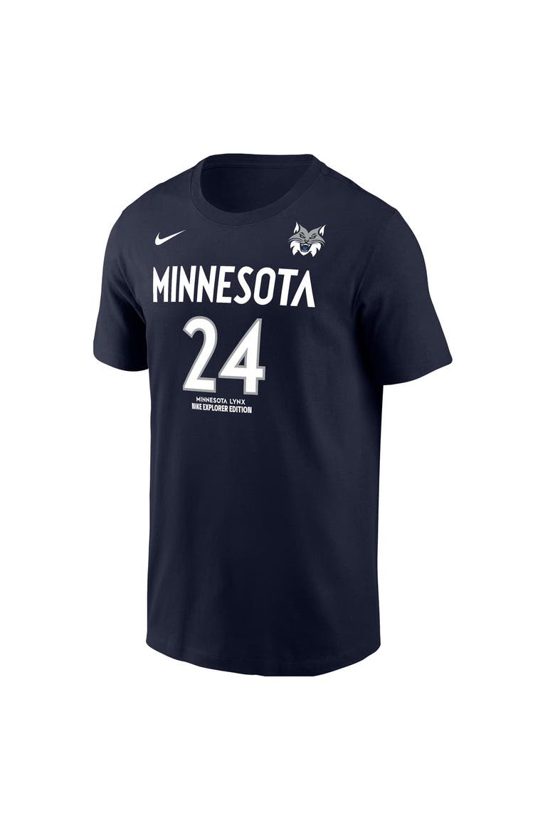 Men's Nike Napheesa Collier Navy Minnesota Lynx Explorer Edition Name & Number T-Shirt, Alternate, color, Navy