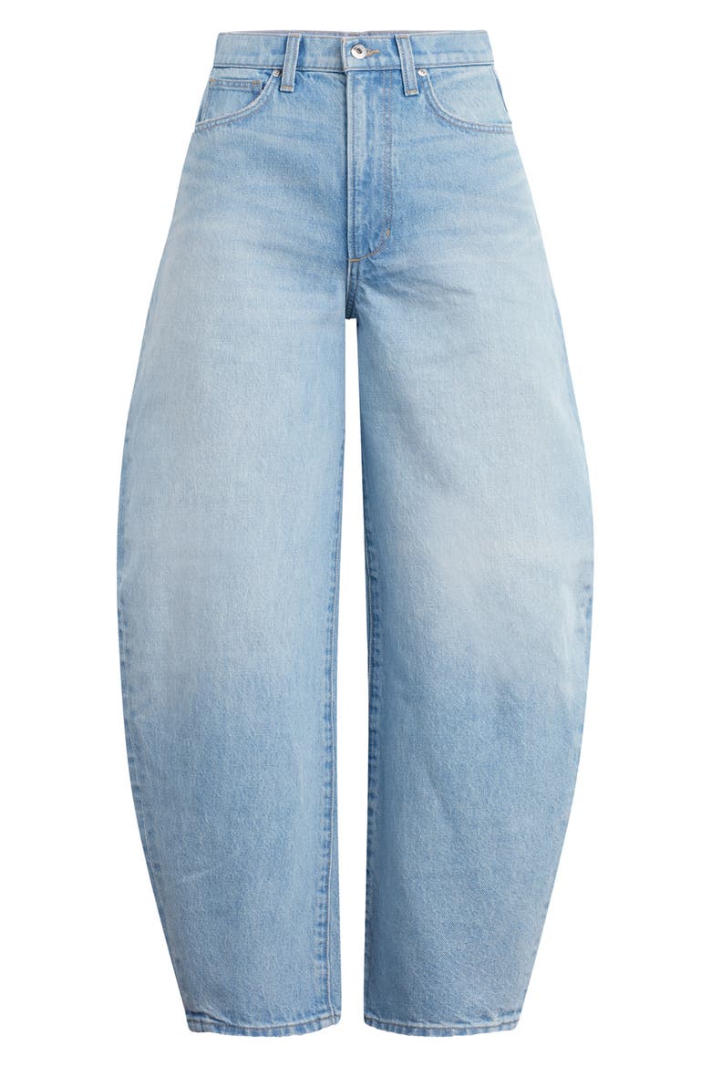The Billie Barrel Leg Jeans, Alternate, color, GOSSAMER