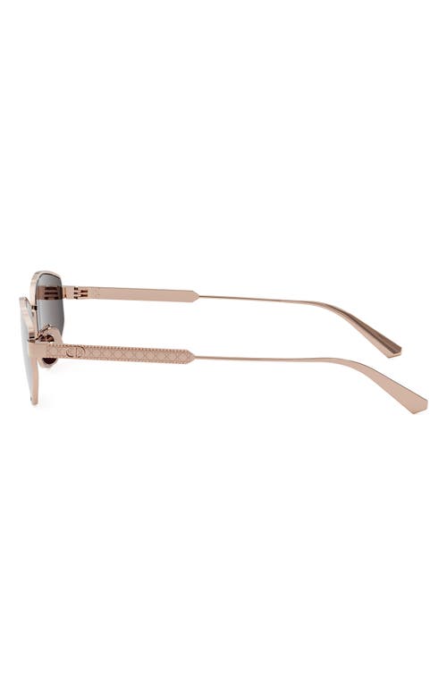 Dior Cannage B1u Metal Sunglasses In Burgundy