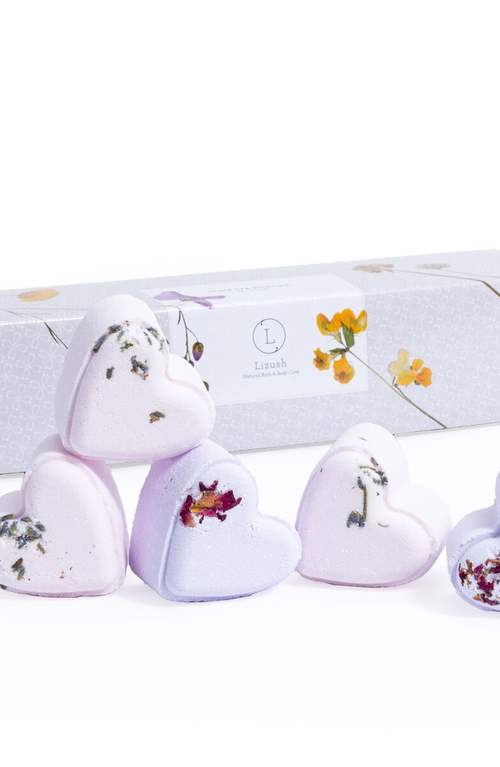 Lizush Set Of 5 Heart Shaped Shower Steamers Gift Set In Assorted
