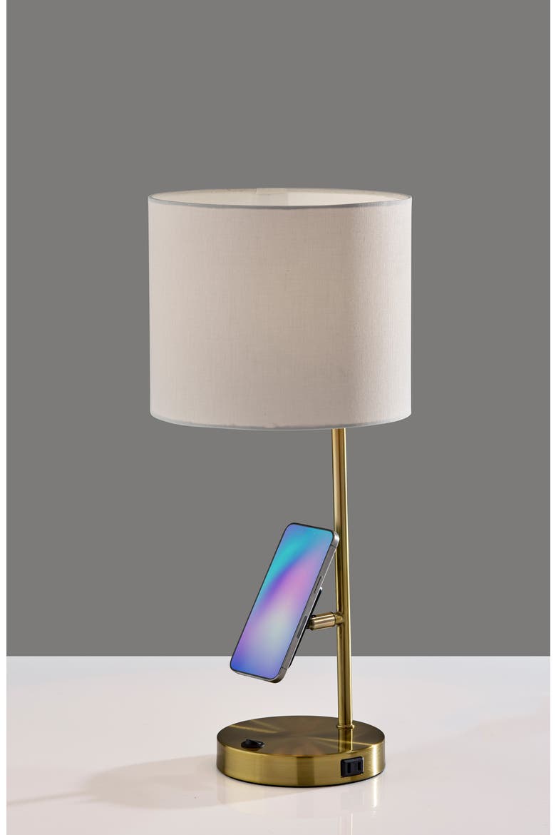 Wyatt Supercharger Desk Lamp, Alternate, color, ANTIQUE BRASS