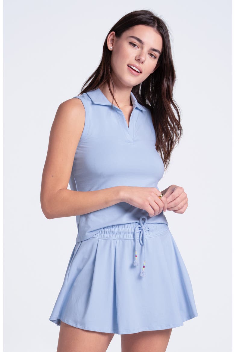 Womens' Pima Skirt, Alternate, color, Crystal Blue