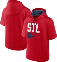 Nike Men's Nike Red St. Louis Cardinals Tri Code Lockup Short Sleeve Pullover Hoodie