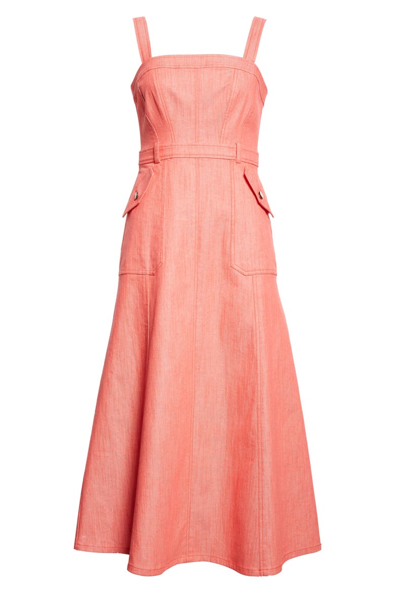 Malani A-Line Dress, Alternate, color, CHERRY LEMON
