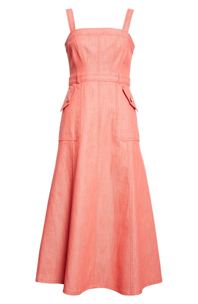 Cinq à Sept Malani A-Line Dress, Alternate, color, Cherry Lemon